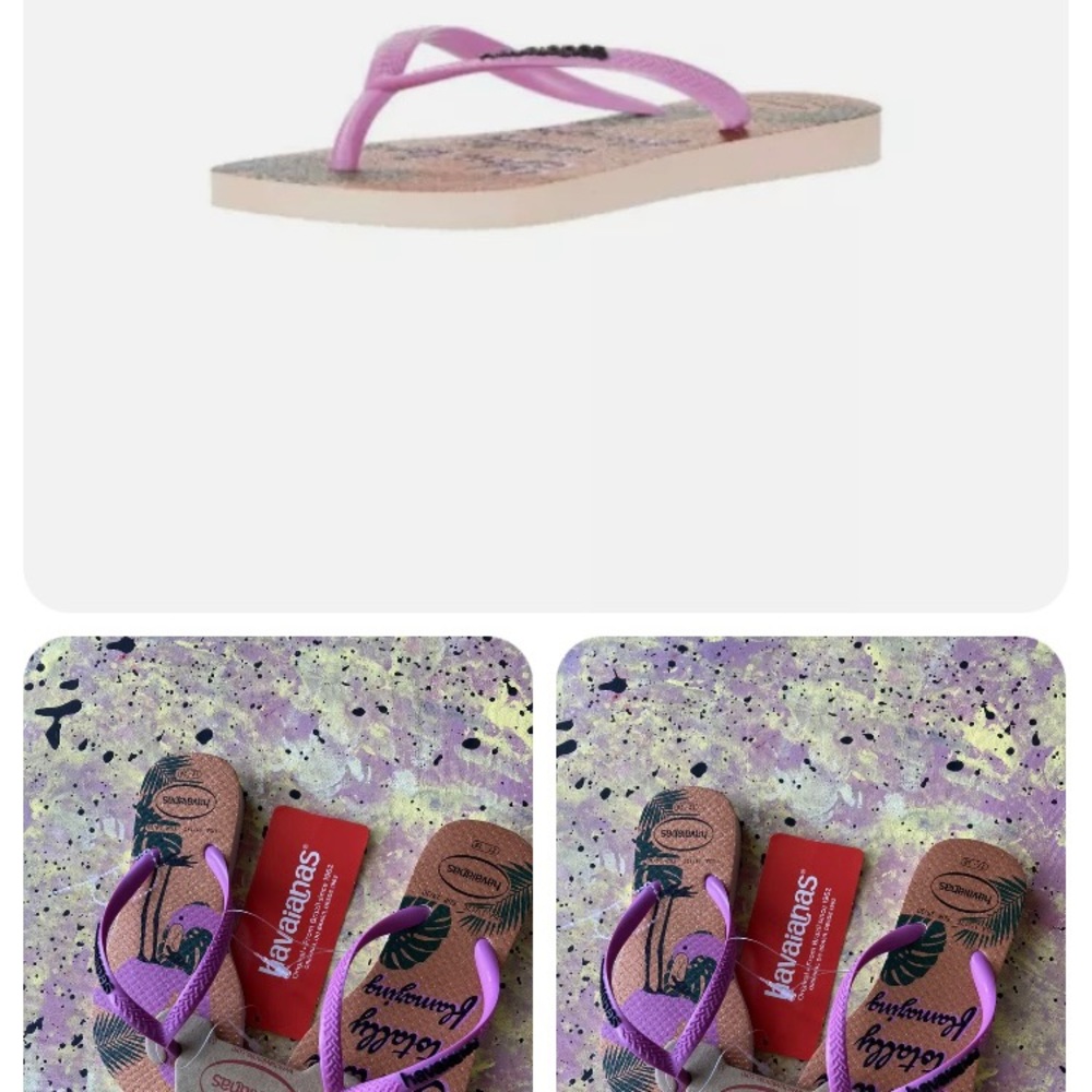 Havaianas Girls Slim Flip-Flop, Ballet Rose,  Size USA  11-12